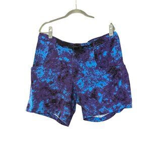 Kavu Tie Dye Sz XXL Mens Buckle Belted Blue Shorts Purple Hiking Outdoor Chino